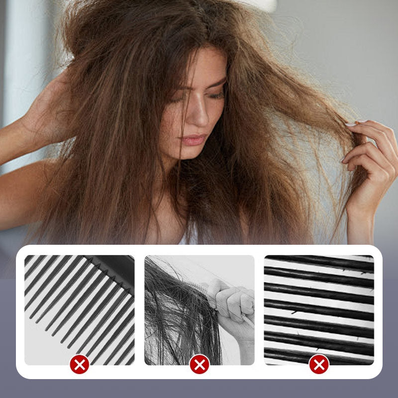 Double-Row Detangling Comb for Curly Hair