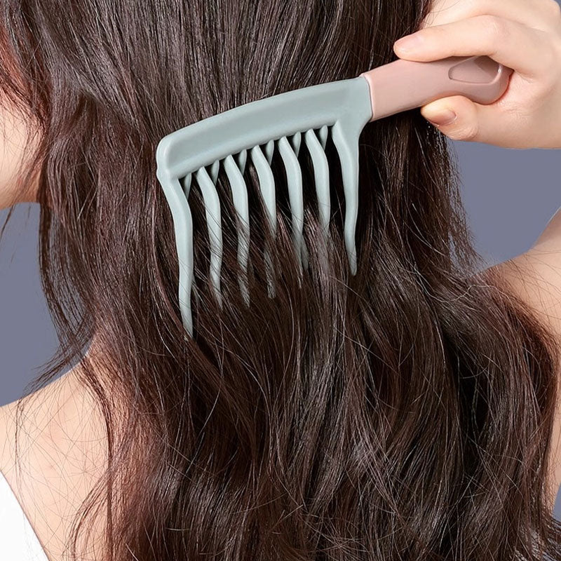 Double-Row Detangling Comb for Curly Hair
