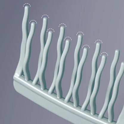 Double-Row Detangling Comb for Curly Hair