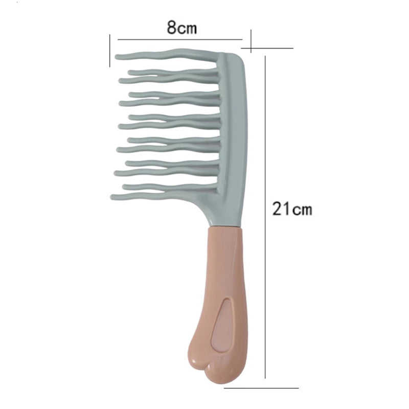 Double-Row Detangling Comb for Curly Hair