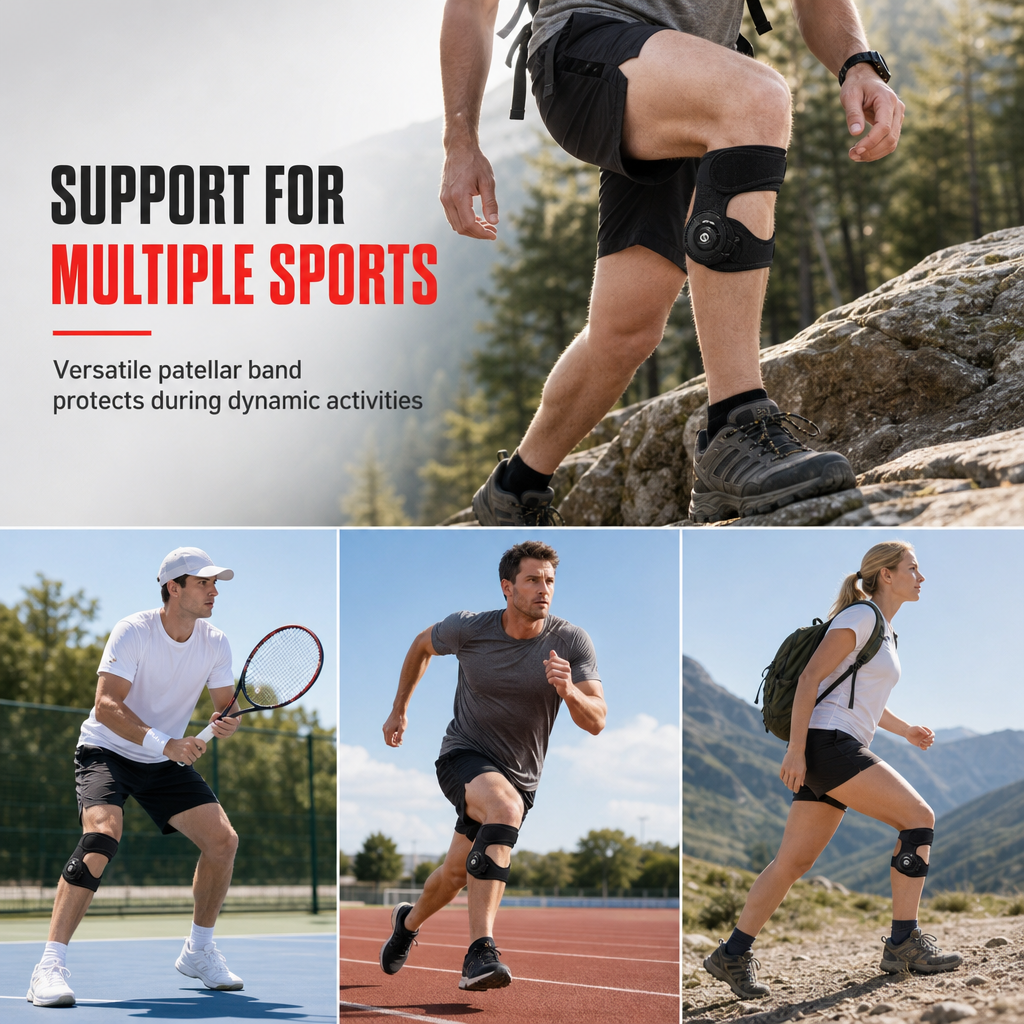 🥳2026 HOT SALE🥳💞50K+ SOLD! 🦵🔒 50% OFF! Adjustable Silicone Patella Stabilizer Strap – dial-adjusted steel wire compression, shock-absorbing pad & breathable dual strap. Stable knees for running & tennis! 🛡️💪