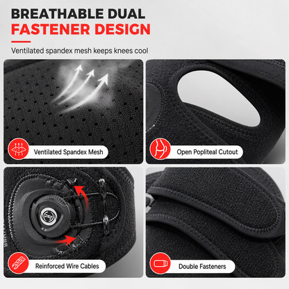 🥳2026 HOT SALE🥳💞50K+ SOLD! 🦵🔒 50% OFF! Adjustable Silicone Patella Stabilizer Strap – dial-adjusted steel wire compression, shock-absorbing pad & breathable dual strap. Stable knees for running & tennis! 🛡️💪