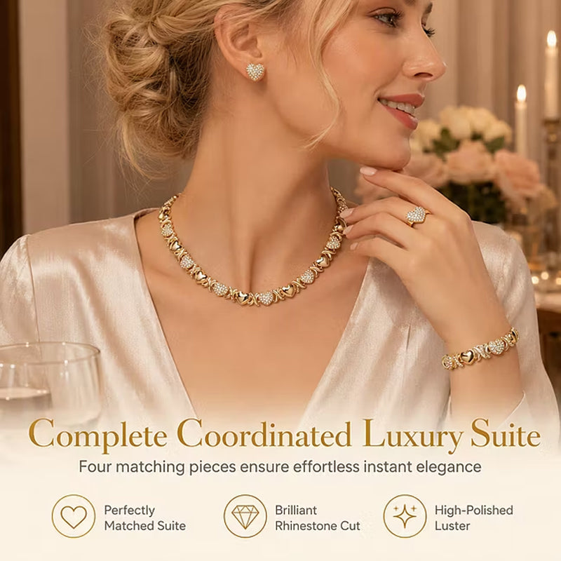 🎁 Early Christmas Hot Sale 53% OFF🎅 Classic Heart Shape Jewelry 4-Piece Set