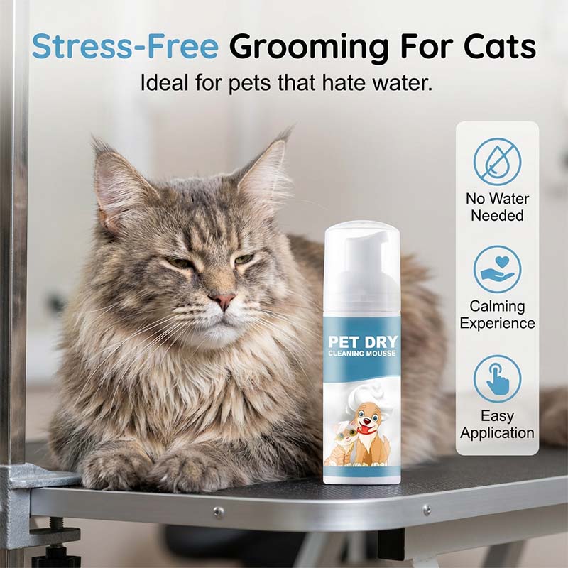 🐾 Waterless Pet Cleaning Mousse – Fresh in Minutes