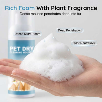 🐾 Waterless Pet Cleaning Mousse – Fresh in Minutes