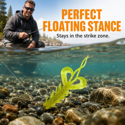 🎣 LIMITED-TIME 50% OFF 🦐 Realistic Floating Shrimp Lures — 8 Pack, Natural Swimming Action