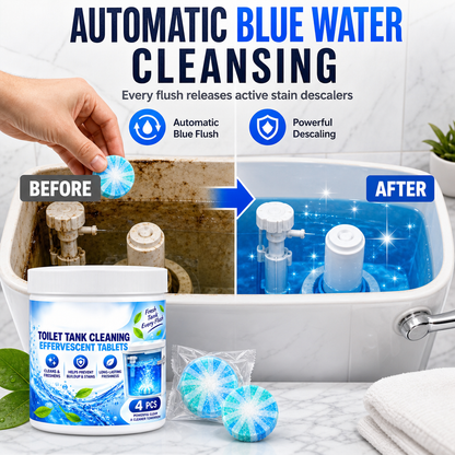 Effervescent Toilet Bowl & Tank Cleaning Tablets