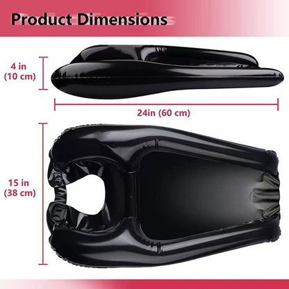 🛁🔥 50% OFF! Portable Inflatable Shampoo Basin – No-Spill Neck Support, Lightweight Leak-Proof PVC, Drain Hose & Plug, Ideal for Bedridden, Pregnancy, Injury & Home Hair Wash ✨