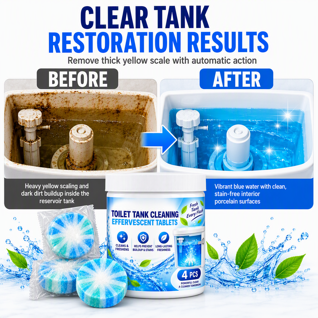 Effervescent Toilet Bowl & Tank Cleaning Tablets