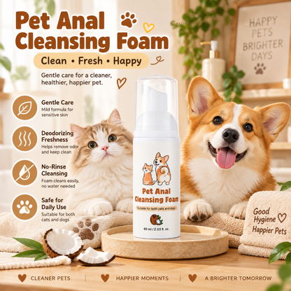 No-Rinse Pet Anal Cleansing Foam
