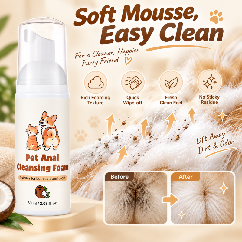 No-Rinse Pet Anal Cleansing Foam