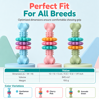 🦴⏰ LIMITED-TIME 50% OFF! 🐶 Durable TPR Dog Chew Bone – Safer Chewing Design, Textured Ridges & Tear-Resistant Build ✨