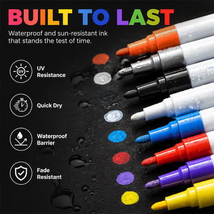 ⏳Time-Limited Special⏰Waterproof Quick-Drying Paint Marker Pens