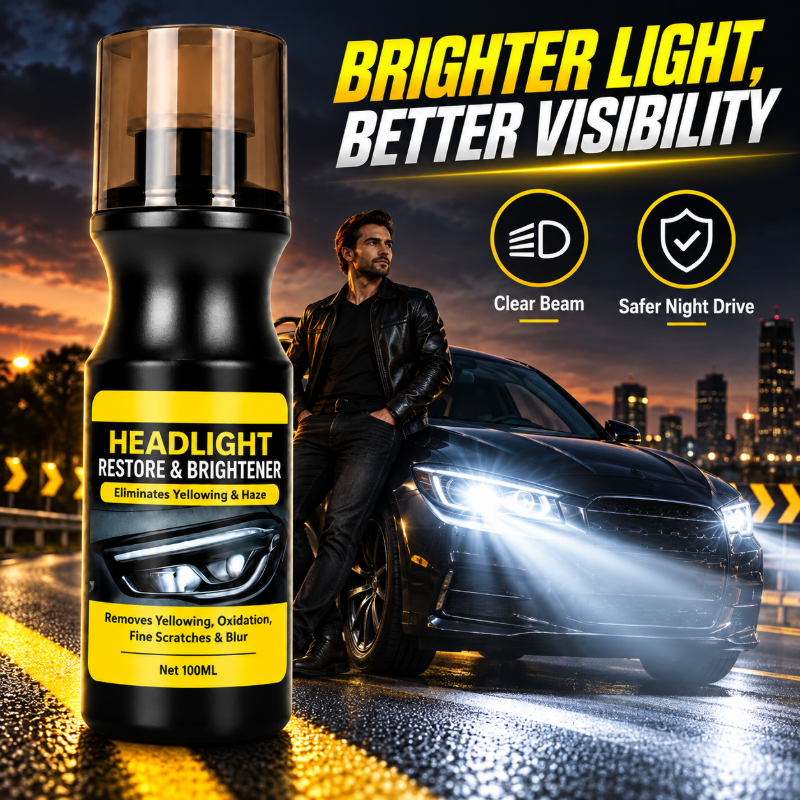 Car Headlight Restoration & Brightener Liquid
