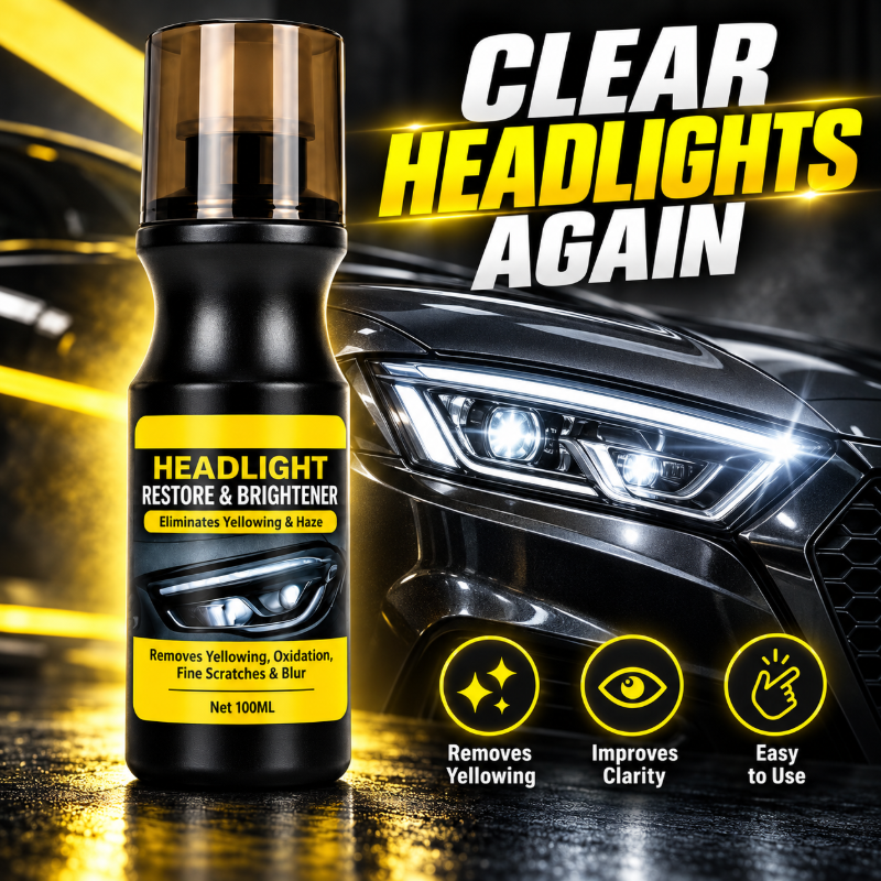 Car Headlight Restoration & Brightener Liquid