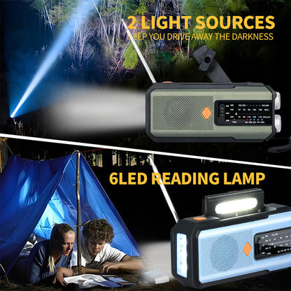 Solar Hand-Crank Emergency Weather Radio