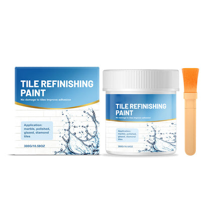 White Tile Refinishing Paint with Brush