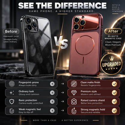 Slim Shockproof Matte Magnetic Phone Case