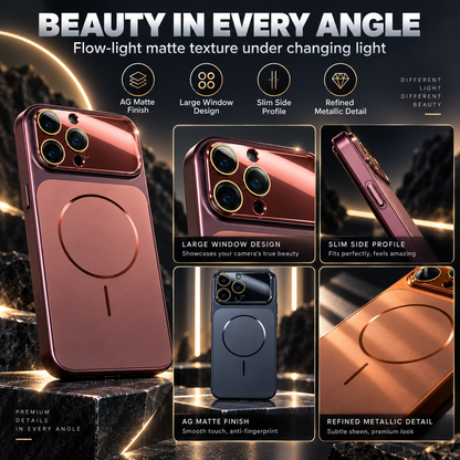 Slim Shockproof Matte Magnetic Phone Case