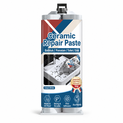 🥳2026 HOT SALE🥳💞50K+ SOLD! 🛁🧱 Ceramic Tile Repair Paste – quick-drying epoxy fills cracks & chips, waterproof for sinks, tiles & marble. Restore like new! 🛠️✅