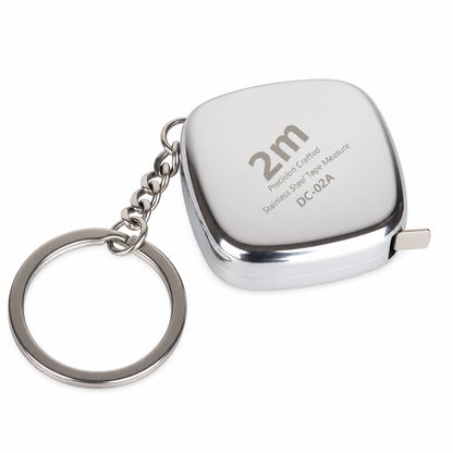 Mini Stainless Steel Retractable Tape Measure Keychain