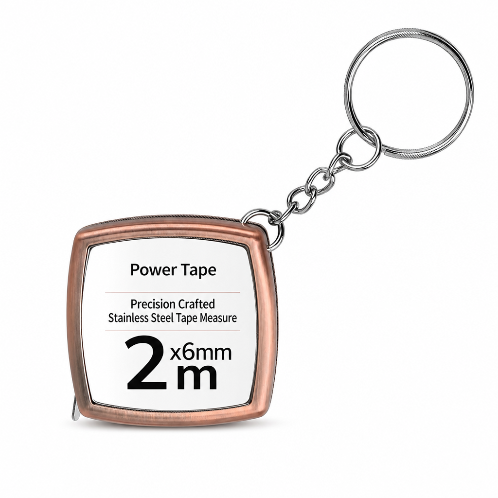 Mini Stainless Steel Retractable Tape Measure Keychain