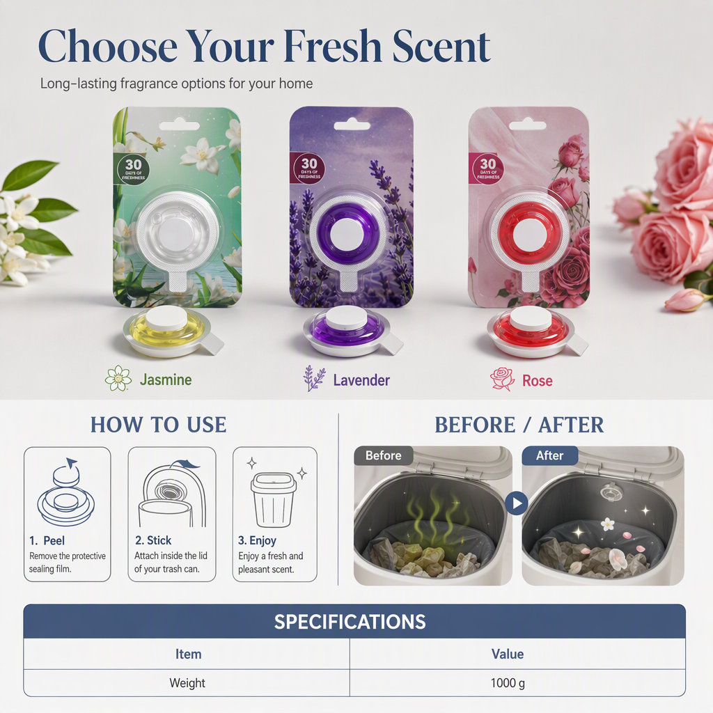 Plant Extract Trash Can Deodorizer & Air Freshener