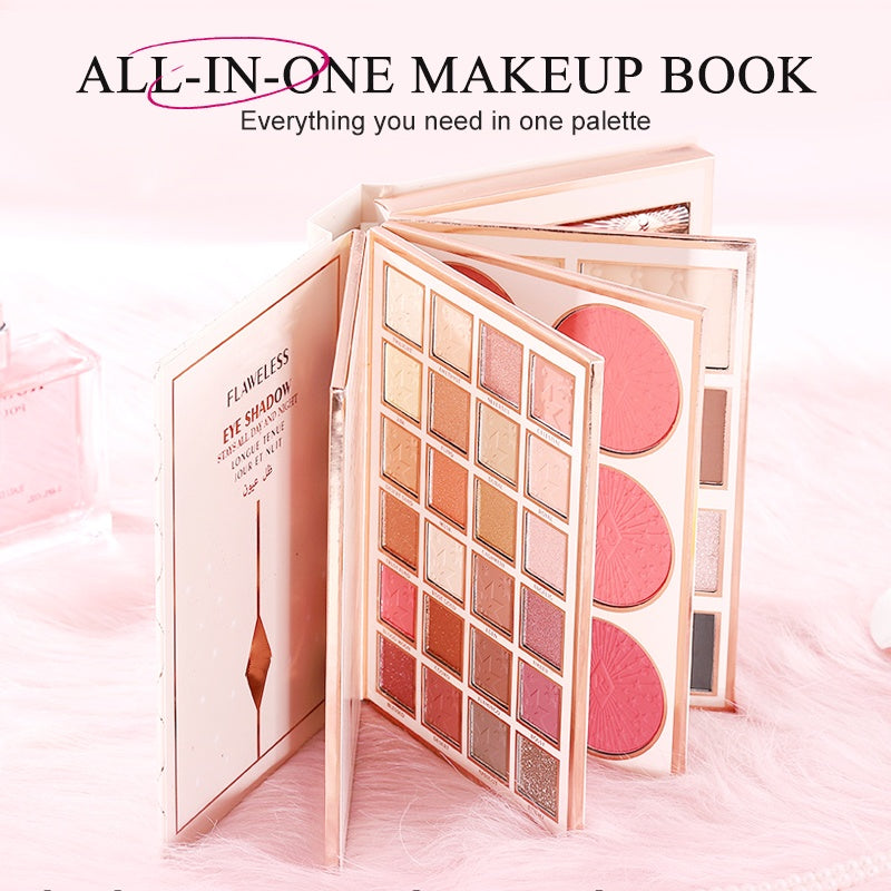 💄50% OFF NOW! All-in-One Makeup Book Palette, Multi Layer Eyeshadow Blush Contour Highlight Makeup Kit for Daily & Party Makeup
