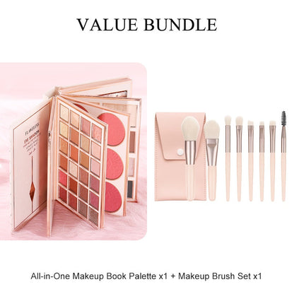 💄50% OFF NOW! All-in-One Makeup Book Palette, Multi Layer Eyeshadow Blush Contour Highlight Makeup Kit for Daily & Party Makeup