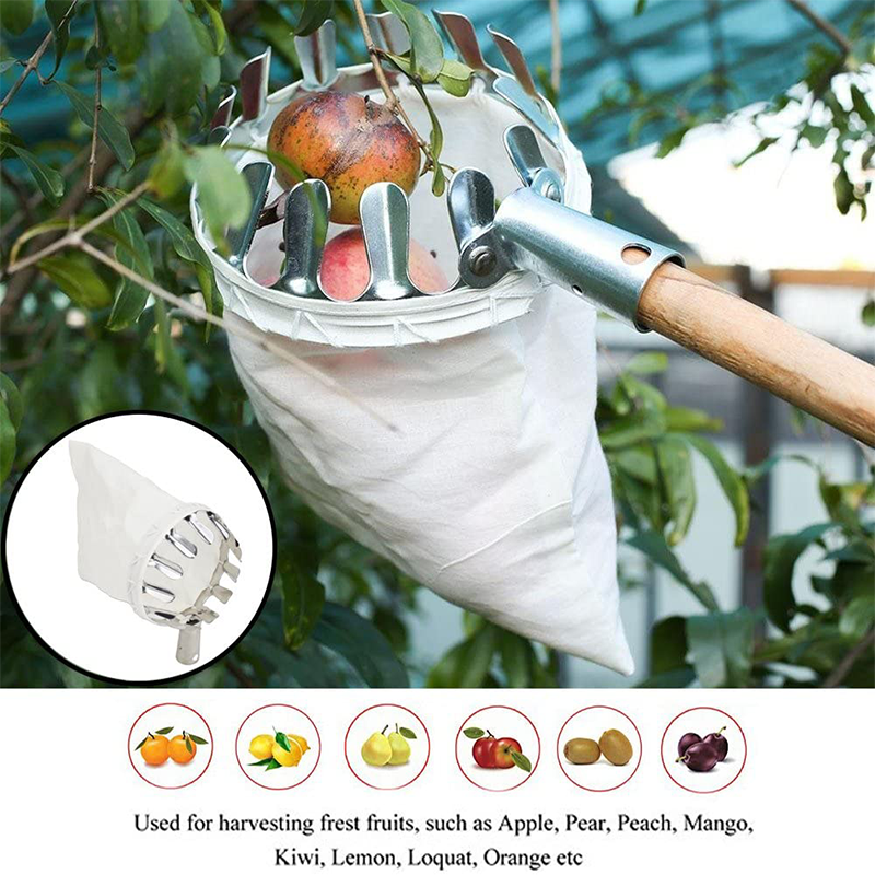 ⏳ Limited-Time Offer! 🍎 Fruit Picker Head Basket – No Ladder Needed, Reach High Branches & Pick Apples, Pears & More 🌳