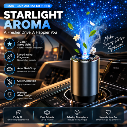 Smart Car Aroma Diffuser with Starry Projection