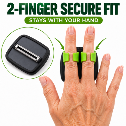 🥳2026 HOT SALE🥳💞50K+ SOLD! 🥕✌️ BUY MORE, GET MORE FREE! Two-Finger Vegetable Peeler – stainless steel blade, two-finger grip. 2/5/8-pc bundles! 🔪💚
