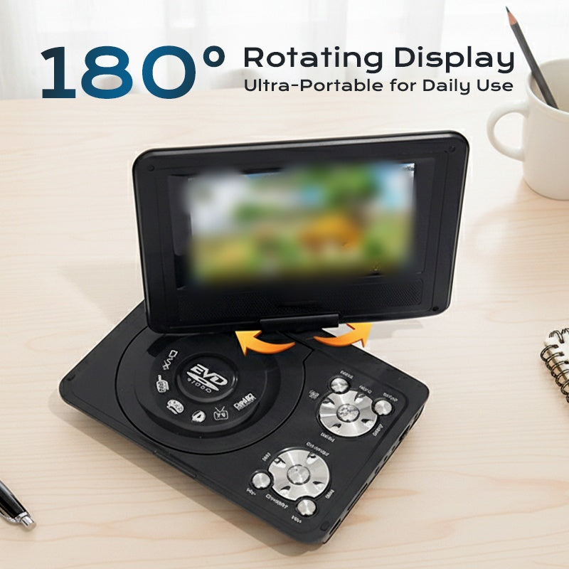 🎬 LIMITED-TIME 50% OFF! 📀7.8 Inch Portable DVD/EVD Player — Swivel Screen & Game Function📺
