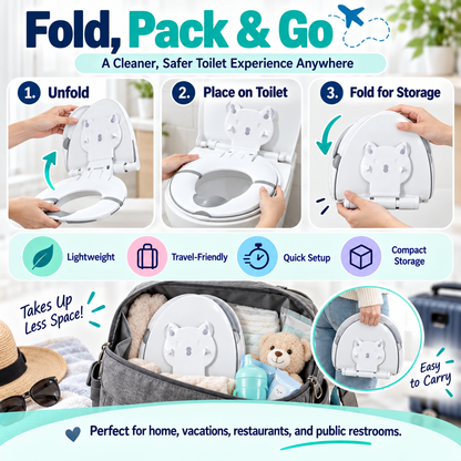 Foldable Kids Potty Training Toilet Seat