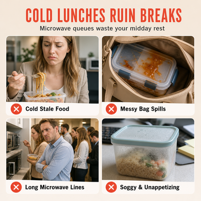 🎁2026 New Arrivals 50% OFF💥 Insulated Stainless Steel Lunch Box with Lid – Stackable Food Container