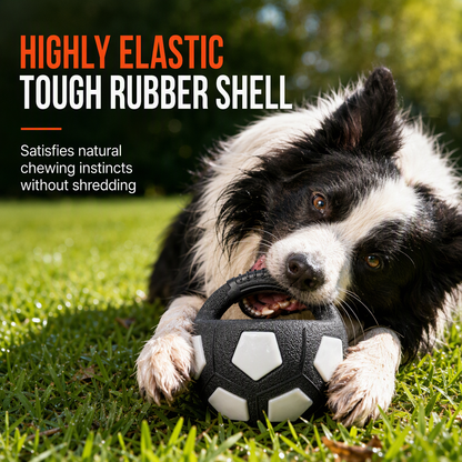 Interactive Dog Soccer Ball Toy with Grab Tabs