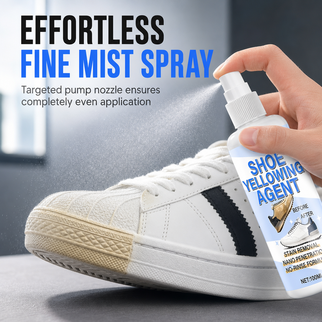 Shoe Sole Whitening Spray for De-yellowing and Oxidation Removal