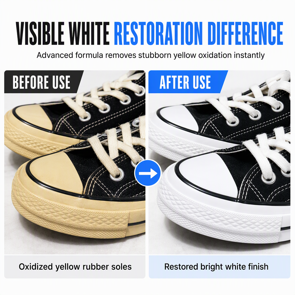 Shoe Sole Whitening Spray for De-yellowing and Oxidation Removal