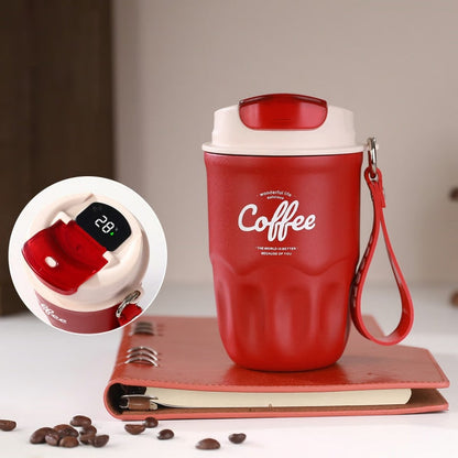 Portable Smart Thermal Coffee Cup with Temperature Display
