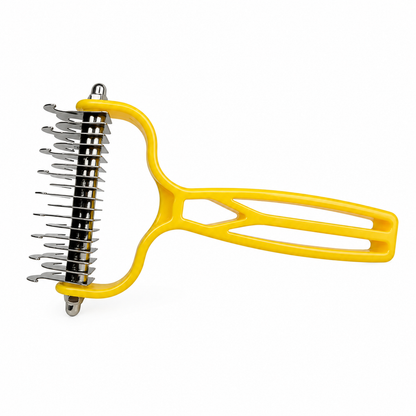 Pet Dematting Comb and Deshedding Grooming Brush for Dogs and Cats