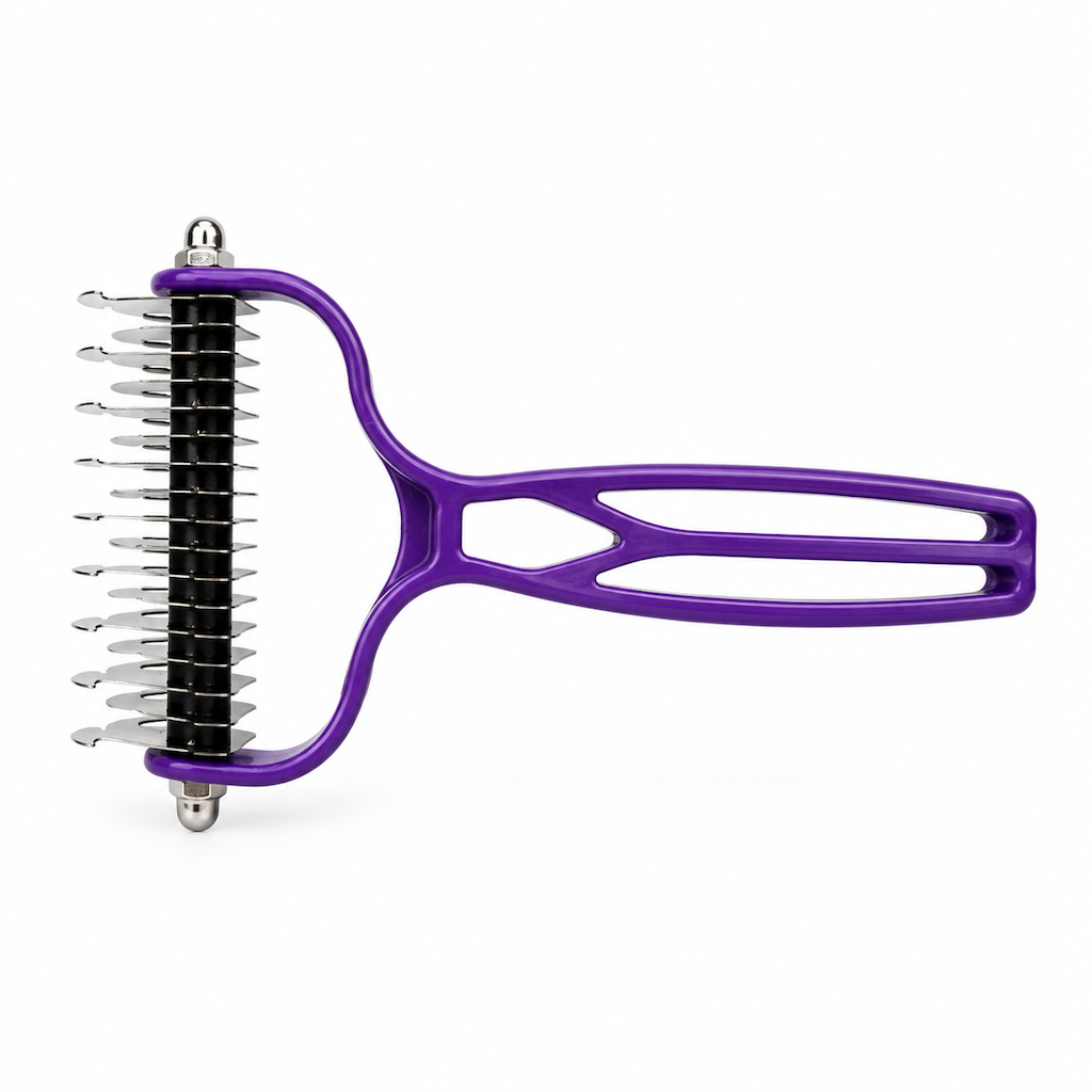 Pet Dematting Comb and Deshedding Grooming Brush for Dogs and Cats