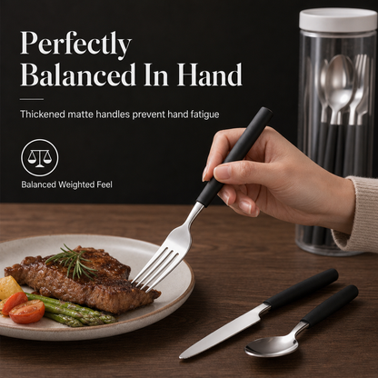 Stainless Steel Flatware Set for Hotel and Home Use