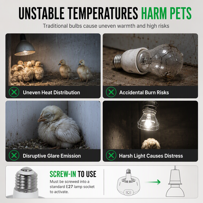 📢📢50% OFF !! ⏰Pet Heat Lamp with Temperature Control
