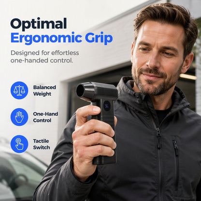 🔥50% OFF NOW!🌪️ Handheld Wireless Mini High Speed Turbo Fan – 110K RPM Portable Rechargeable Jet Blower with LED Display for Car Cleaning, Dust & Leaf Removal