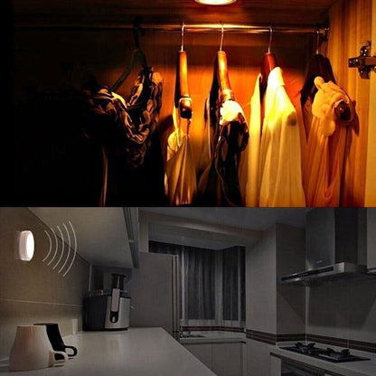 📢📢50% OFF !! ⏰Motion Sensor LED Night Light, Eye-Caring Flicker-Free Cabinet Lamp, Easy Install 🛏️