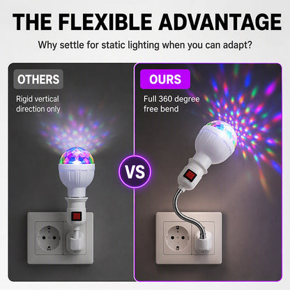 RGB LED Rotating Crystal Magic Ball Stage Light