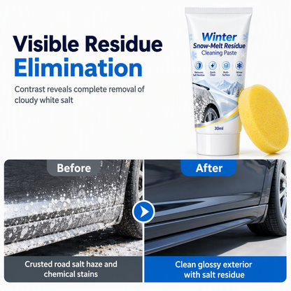 Winter Car Snow Melt Residue Cleaning Paste and Salt Stain Remover for Auto Body with Cleaning Sponge 30ml