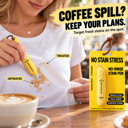 🥳2026 HOT SALE🥳💞50K+ SOLD! 🚗🧽 50% OFF!Portable Dual-Head Stain Remover Pen