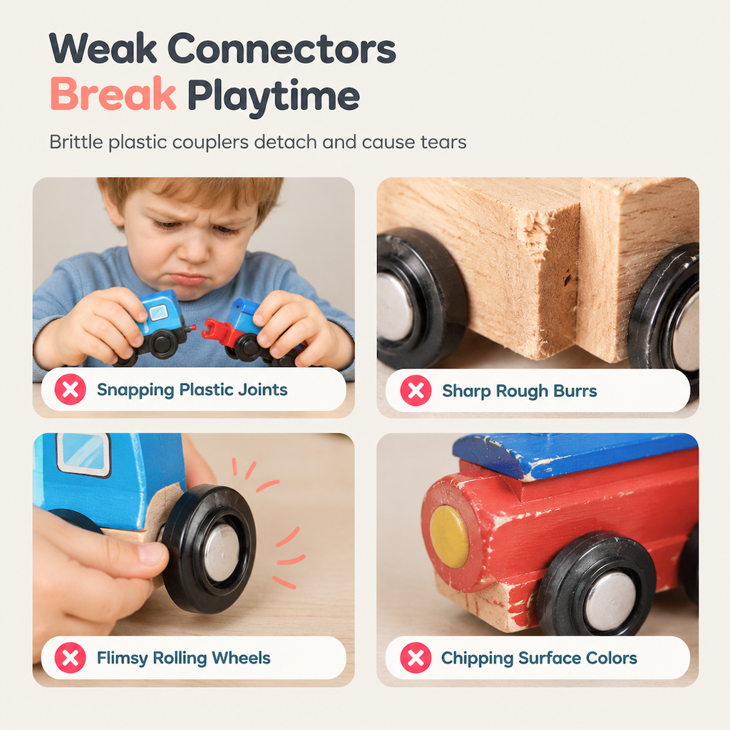 📢📢 50% OFF🚂Magnetic Wooden Number Train — Counting Fun for Ages 3+ 🎁