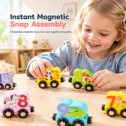 📢📢 50% OFF🚂Magnetic Wooden Number Train — Counting Fun for Ages 3+ 🎁
